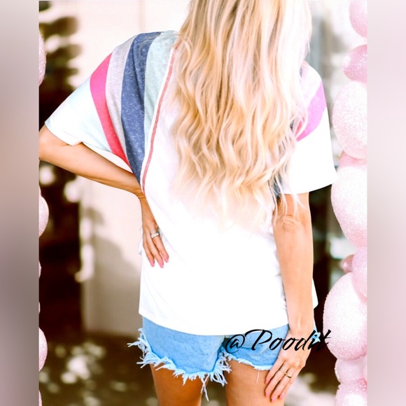 High low loose fit bubblegum bunny tee S M L XL - Picture 2 of 7